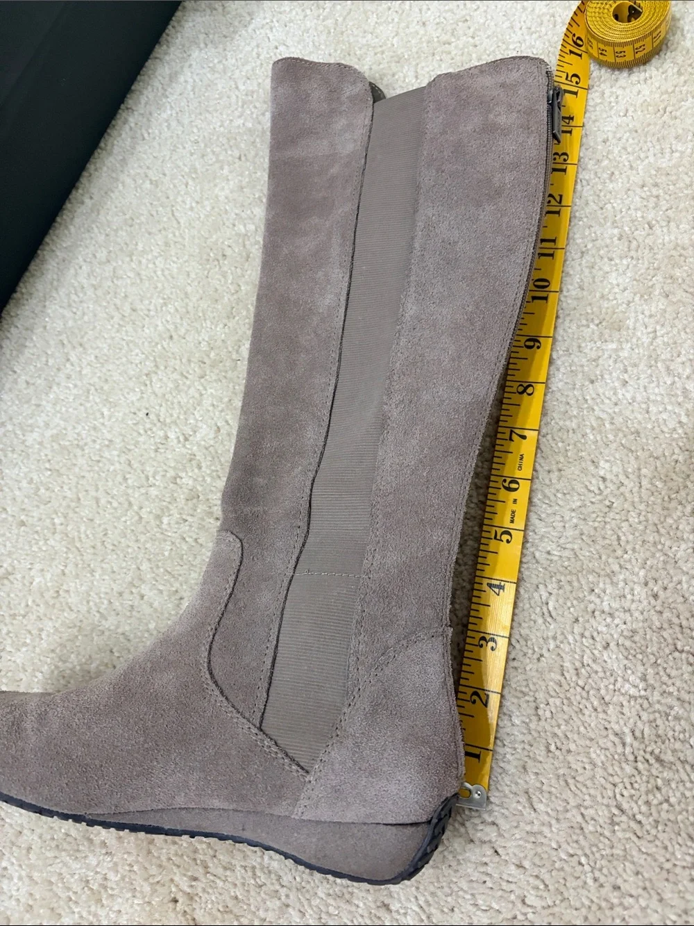 Kenneth Cole Reaction Over-the-Knee vintage Suede Boots in Taupe